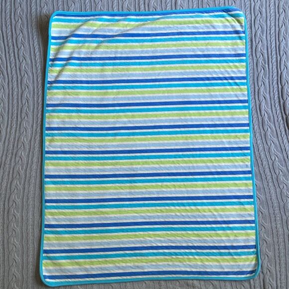 Baby Boy Kids Bundle 3 Striped Sherpa Blankets - Picture 3 of 9